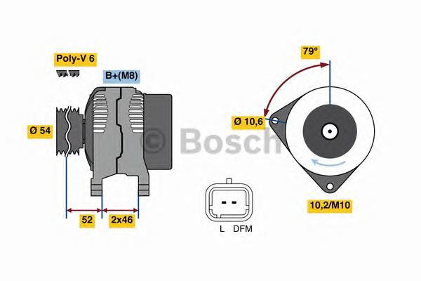 Купити 0986049700 Bosch Генератор