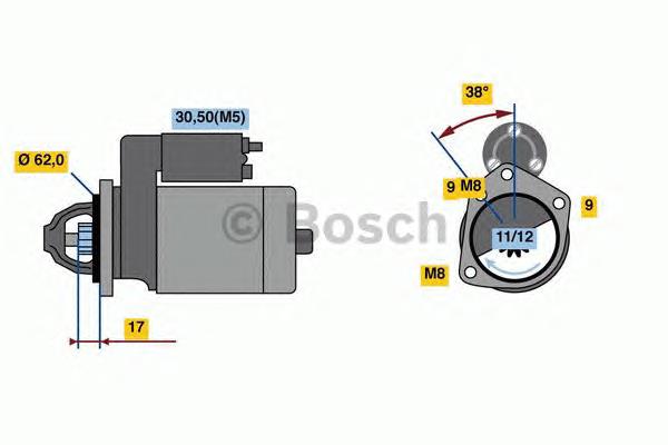 Стартер 0986022790 Bosch