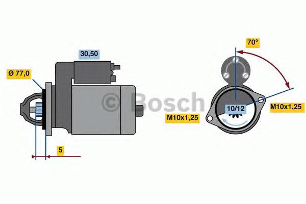 Стартер 0986022720 Bosch