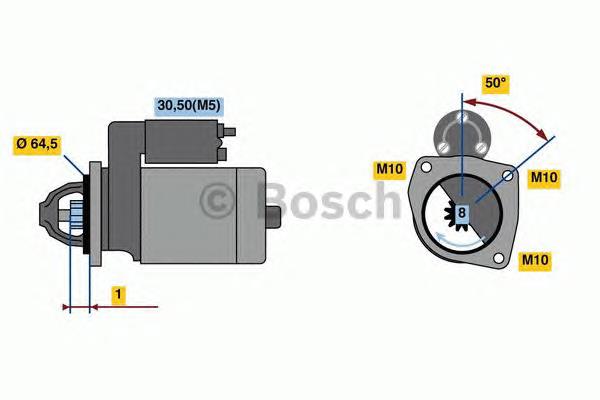 0986022810 Bosch Стартер двигуна