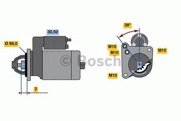 Стартер Bosch 0986022830 ціна, від 74.42 USD