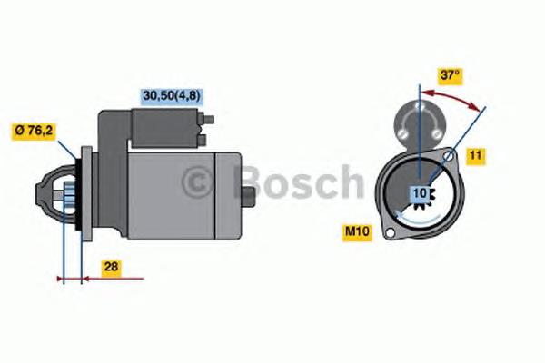 Стартер автомобільний Bosch 0986022450