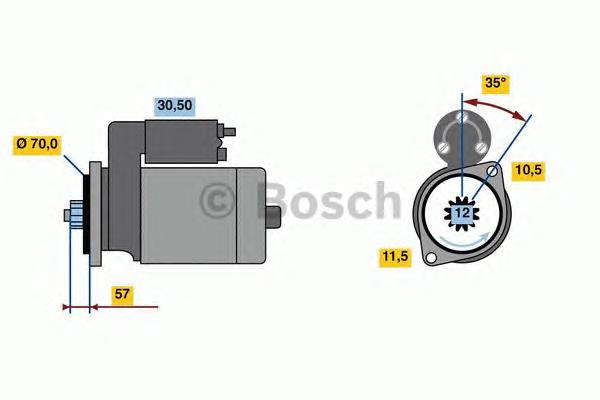 Стартер Bosch 0986023540 ціна, від 42.18 USD