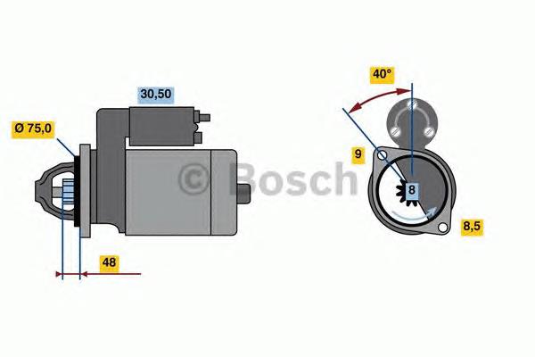 0986023520 Bosch Стартер двигуна