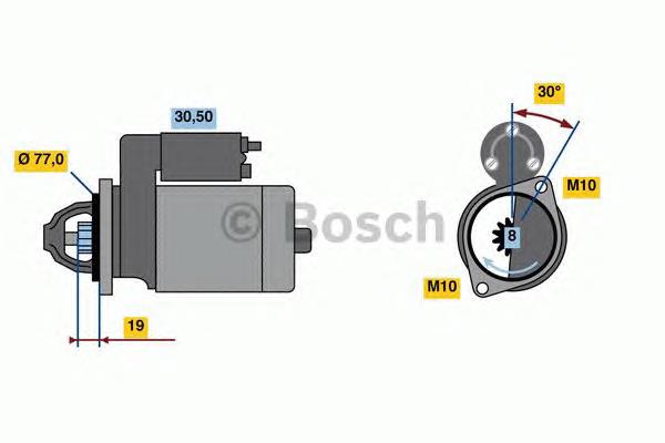 Купити 0986023600 Bosch Стартер