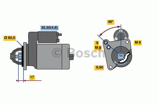 Стартер 0986023050 Bosch