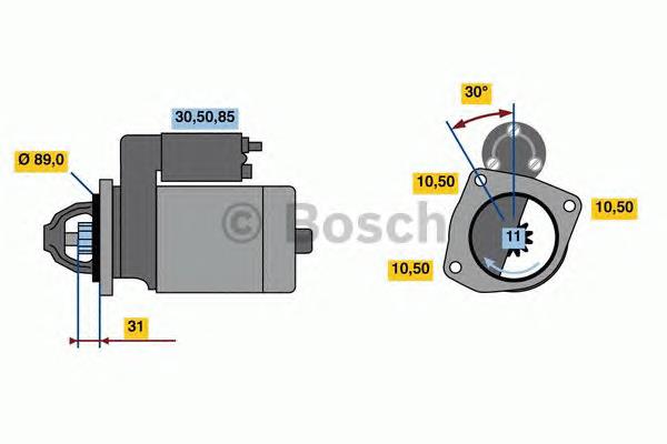 Стартер 0986023200 Bosch