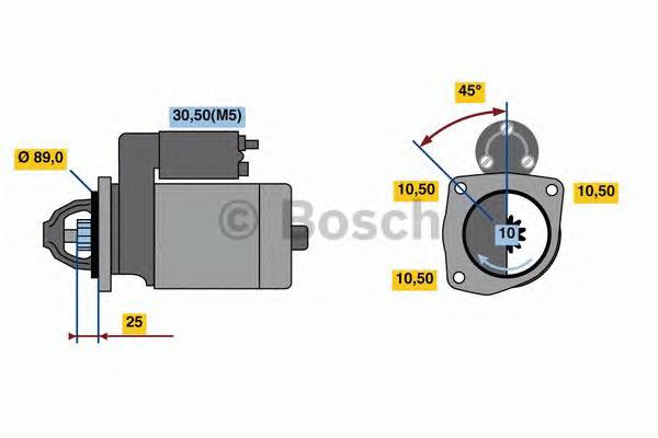 Стартер 0986022990 Bosch