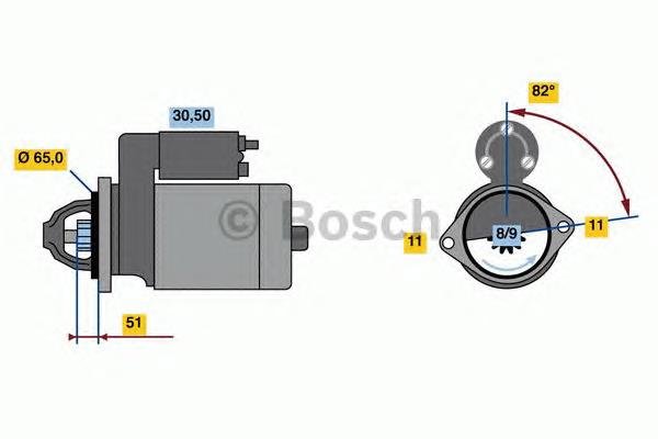 Стартер Bosch 0986023470 ціна, від 50.79 USD