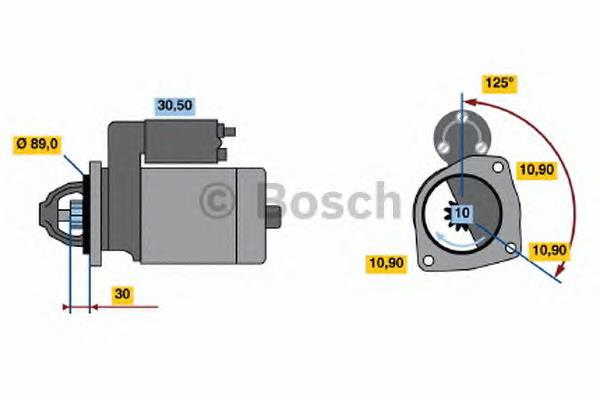 Стартер Bosch 0986021190 ціна, від 219.59 USD