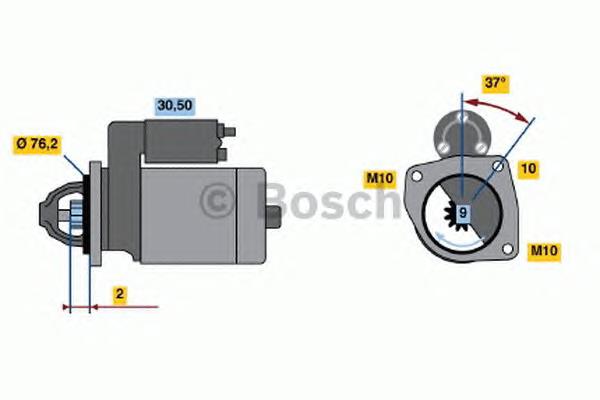 Стартер 0986020860 Bosch