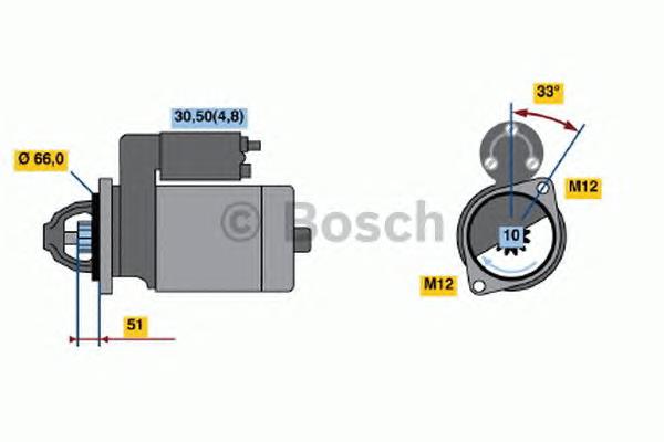 Стартер 0986022430 Bosch