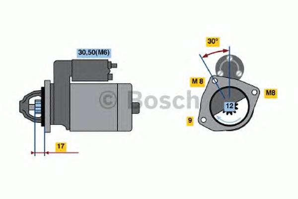 Стартер 0986022121 Bosch