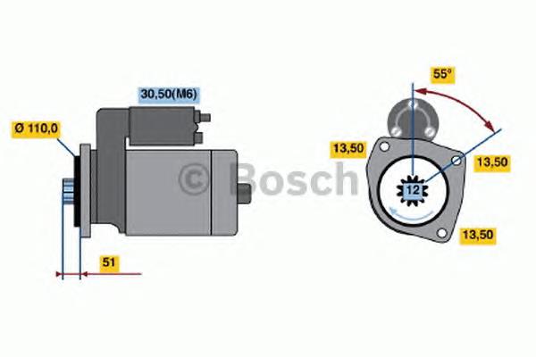 Купити 0986021490 Bosch Стартер