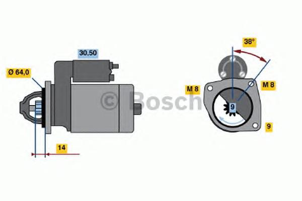 Купити 0986021590 Bosch Стартер