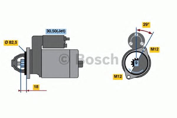 Стартер 0986021610 Bosch