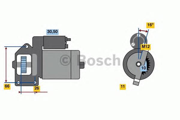 Стартер автомобільний Bosch 0986024040