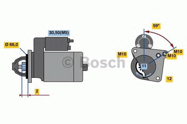 Стартер 0986024130 Bosch