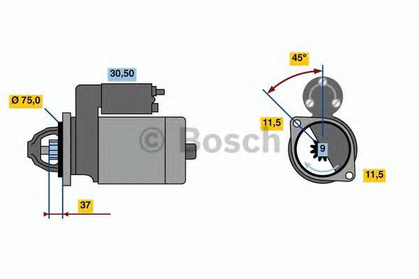 Стартер 0986023770 Bosch