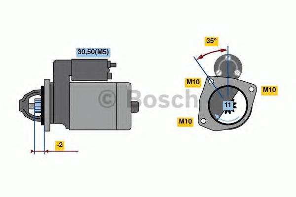 Стартер автомобільний Bosch 0986023850