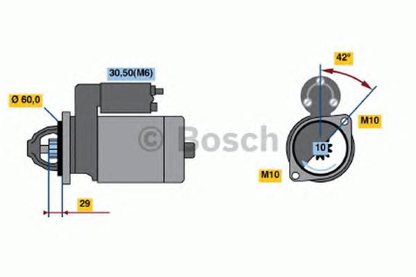 Стартер Bosch 0986020360 ціна, від 151.63 USD
