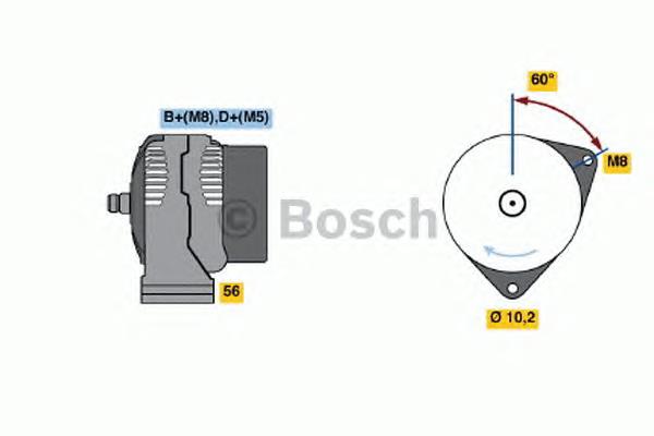 0986040190 Bosch генератор