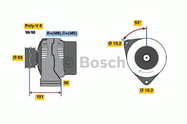 Купити 0986040210 Bosch Генератор