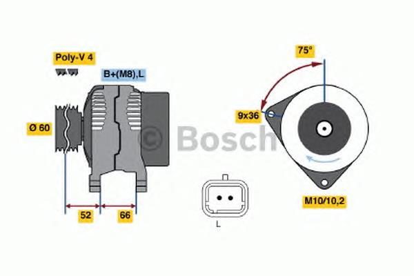 0986045221 Bosch Авто генератор