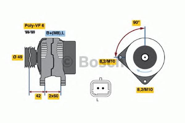 Купити 0986045241 Bosch Генератор
