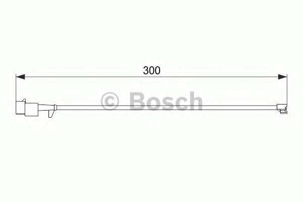 Датчик зносу гальмівних колодок, задній 1987474576 Bosch