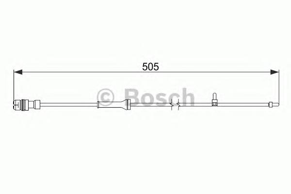 1987474592 Bosch Датчик зносу гальмівних колодок, задній
