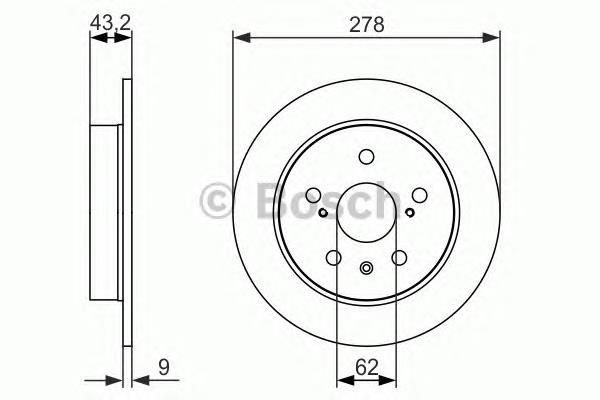 Задні дискові гальма Bosch 0986479047 ціна, від 30.65 USD