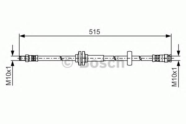1987481482 Bosch Гнучка гальмівна трубка передня