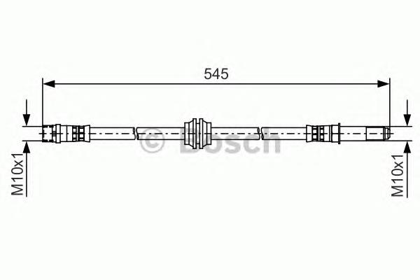 1987481490 Bosch шланг гальмівний задній