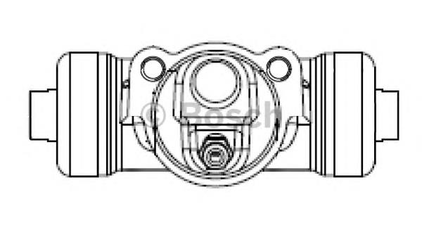 Циліндр гальмівний колісний/робітник, задній F026002386 Bosch