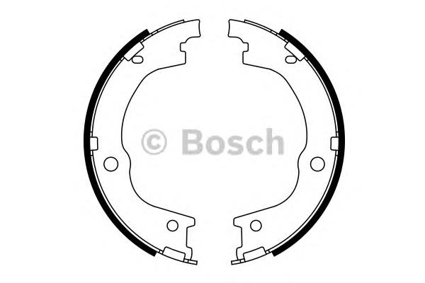 Колодки ручника 0986487780 Bosch