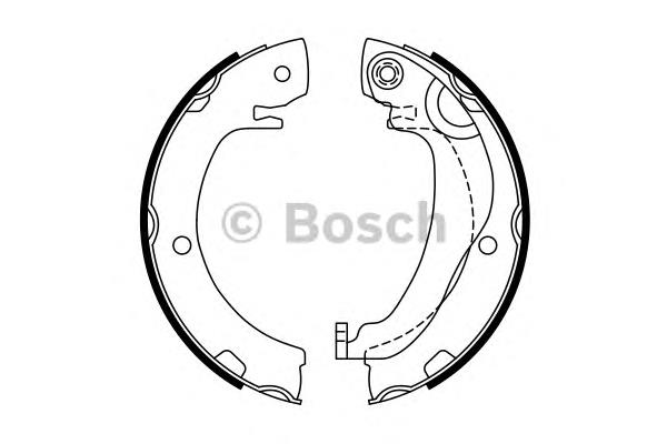 Колодки ручника / стоянкового гальма Bosch 0986487763 ціна, від 30.73 USD