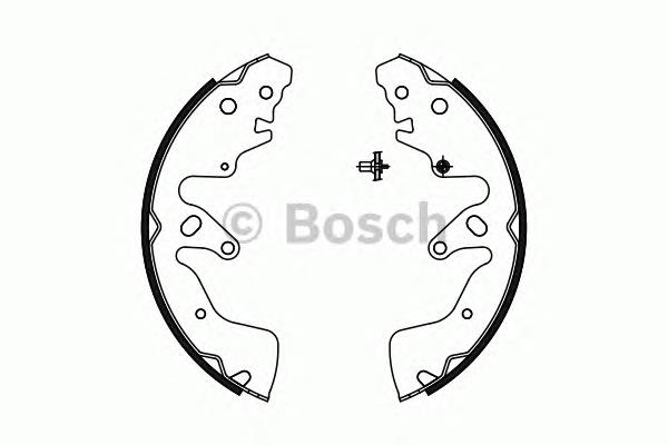 Колодки гальмові задні, барабанні 0986487756 Bosch