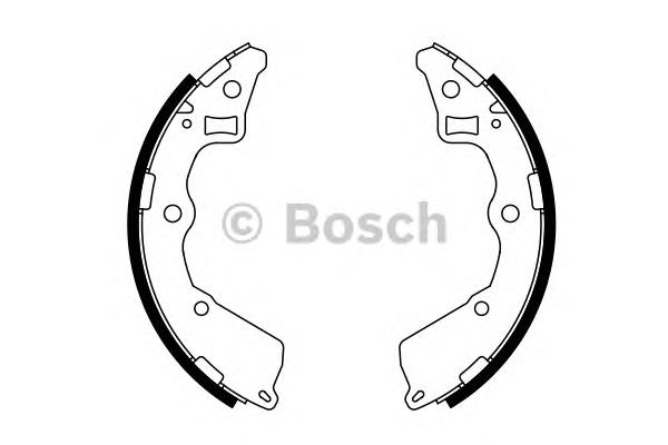 Купити 0986487757 Bosch Колодки гальмові задні, барабанні