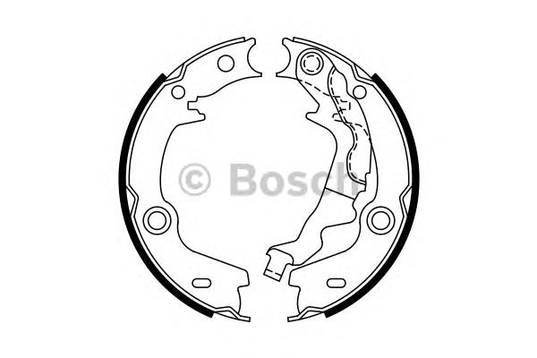 0986487761 Bosch Гальмівні колодки ручника