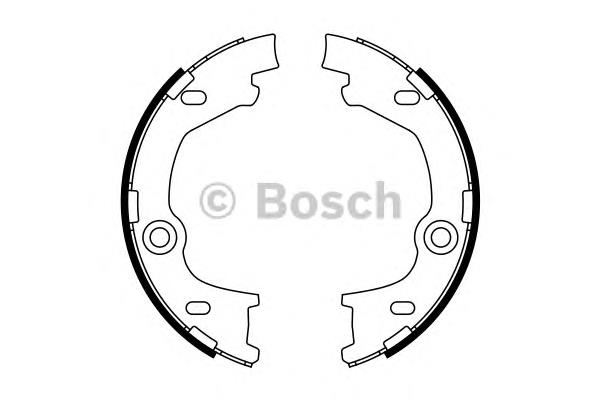 Колодки ручника / стоянкового гальма Bosch 0986487777 ціна, від 20.75 USD