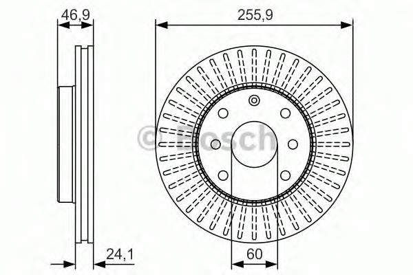 Гальмівні диски передні 0986479R70 Bosch