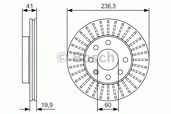 Гальмівні диски передні 0986479S98 Bosch