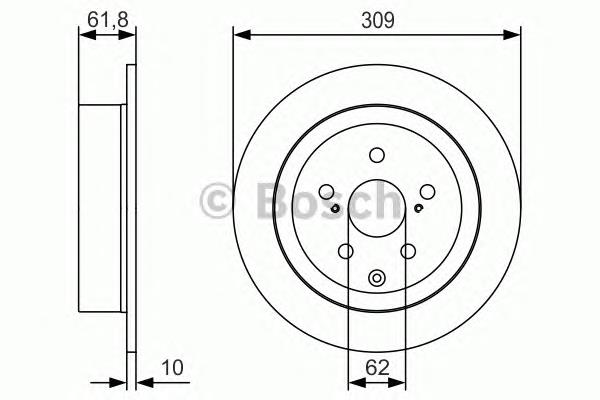 Гальмівні диски 0986479T04 Bosch