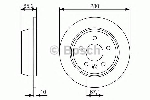 Гальмівні диски 0986479S02 Bosch