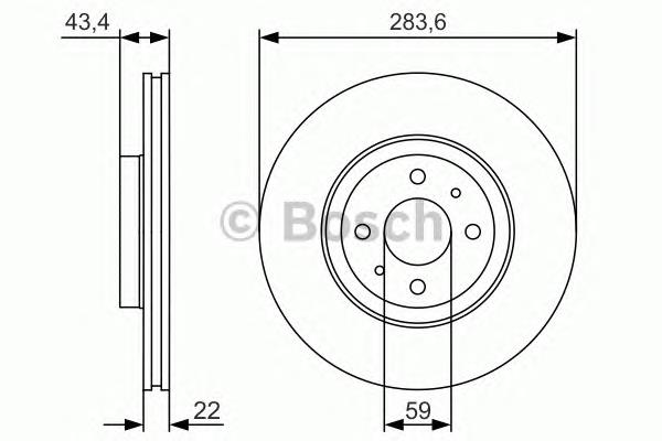 Диск переднього гальма Bosch 0986479S01 ціна, від 32.24 USD
