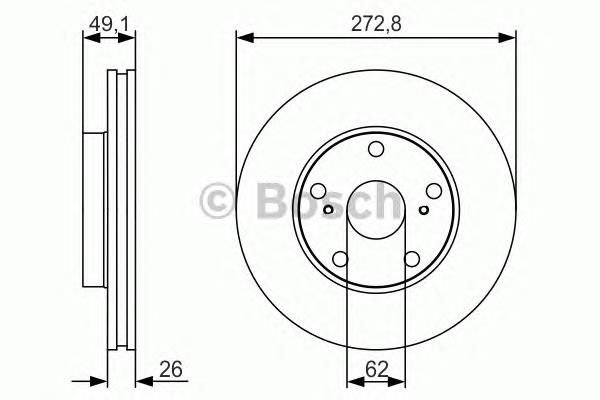 Купити 0986479S16 Bosch Ротор гальмівний