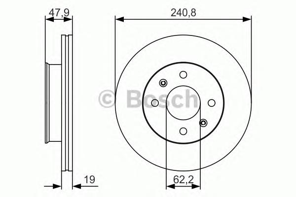 Гальмівні диски передні 0986479S18 Bosch