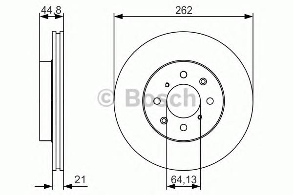 Гальмівні диски передні 0986479R80 Bosch