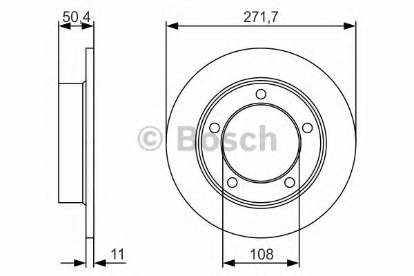Гальмівні диски передні 0986479R73 Bosch